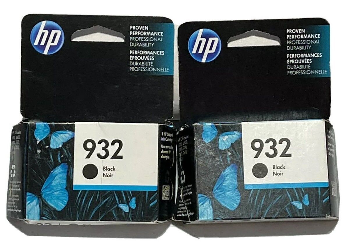 Lot of (2) Genuine HP Ink - 932 Black - Exp 5/20 Sale priced