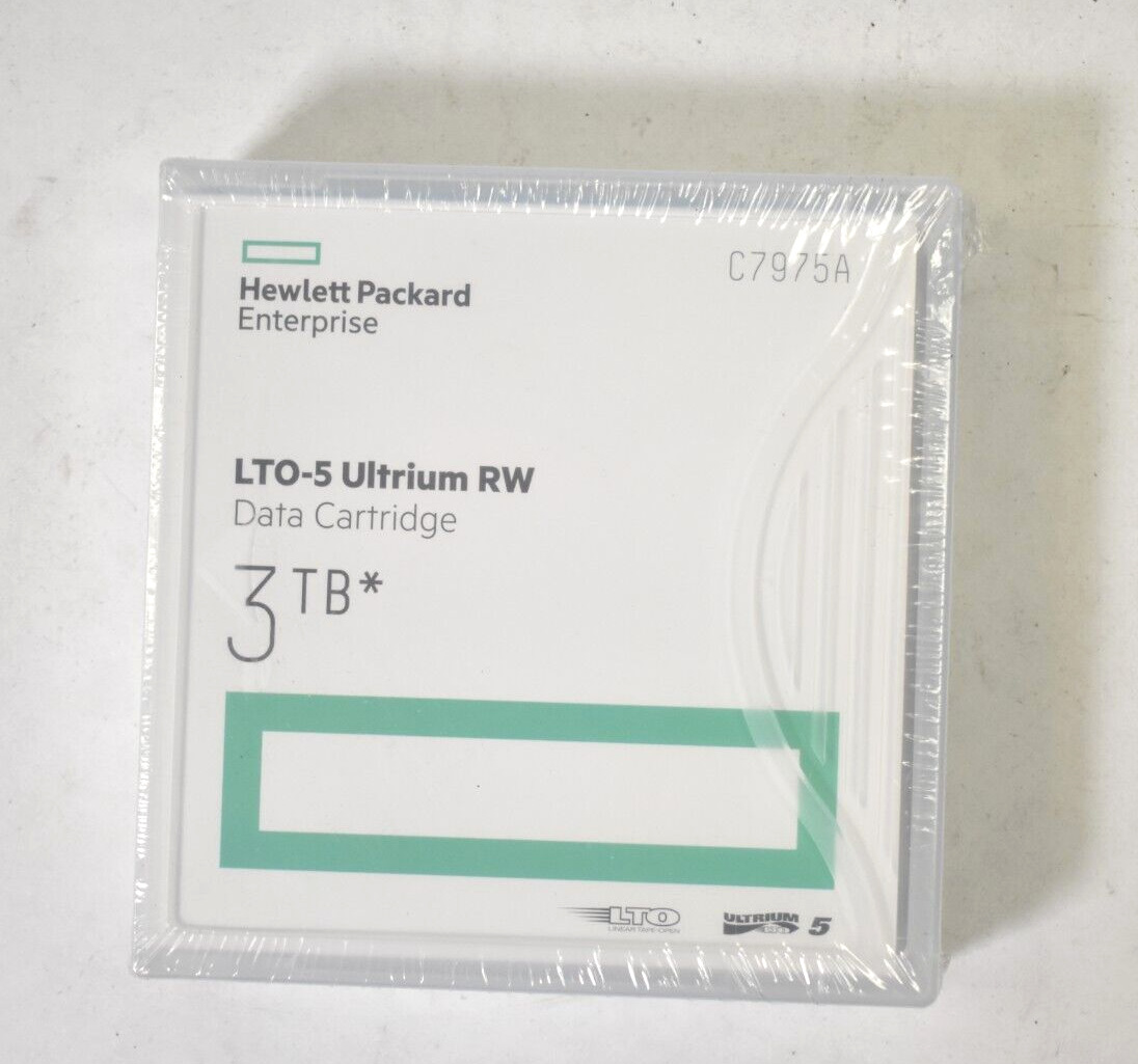 Hewlett Packard Enterprise Data Cartridge 3TB LTO-5 Ultrium RW w Case Clear