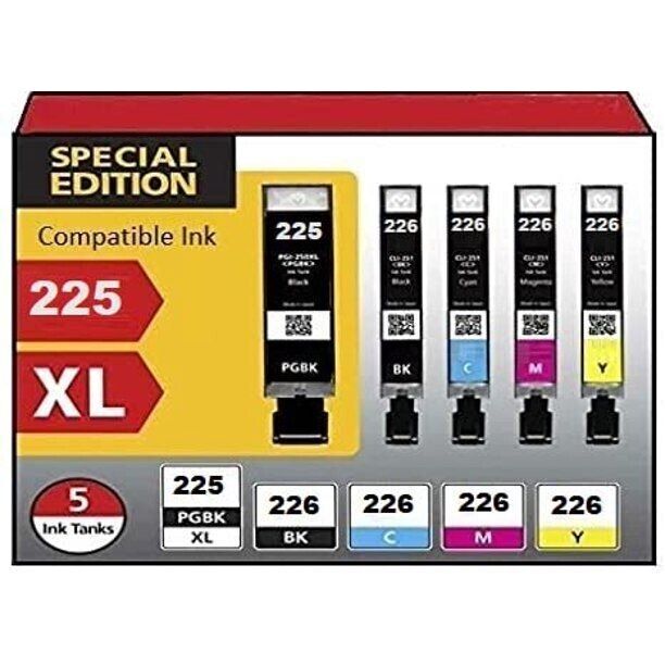 PGI-225 CLI-226 Color Ink Cartridges for Canon Pixma iP4820 iP4920 MX892 MX712