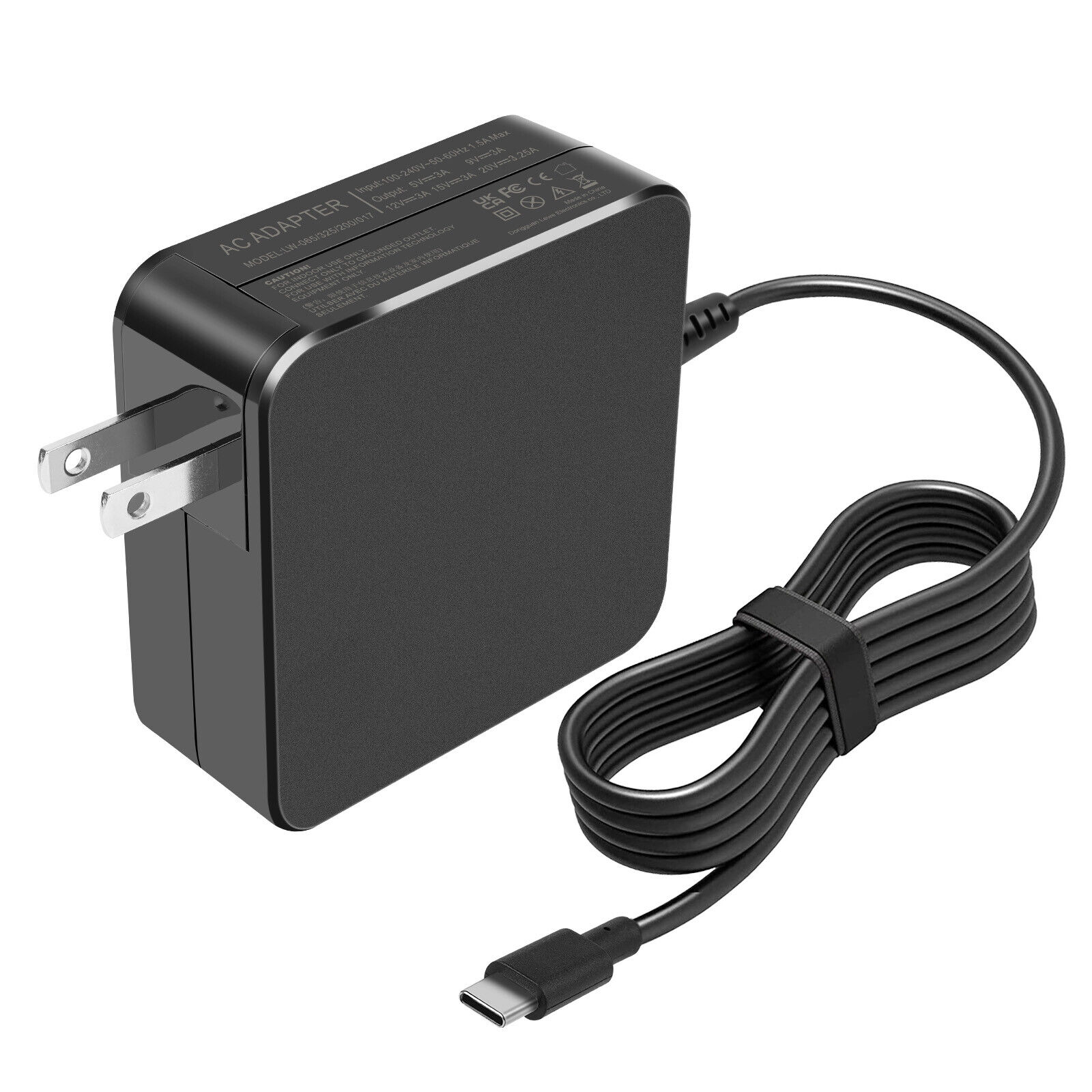 AC Adapter Charger For LG gram 17Z90P 17Z95P 17Z90Q Laptop USB-C Power Supply