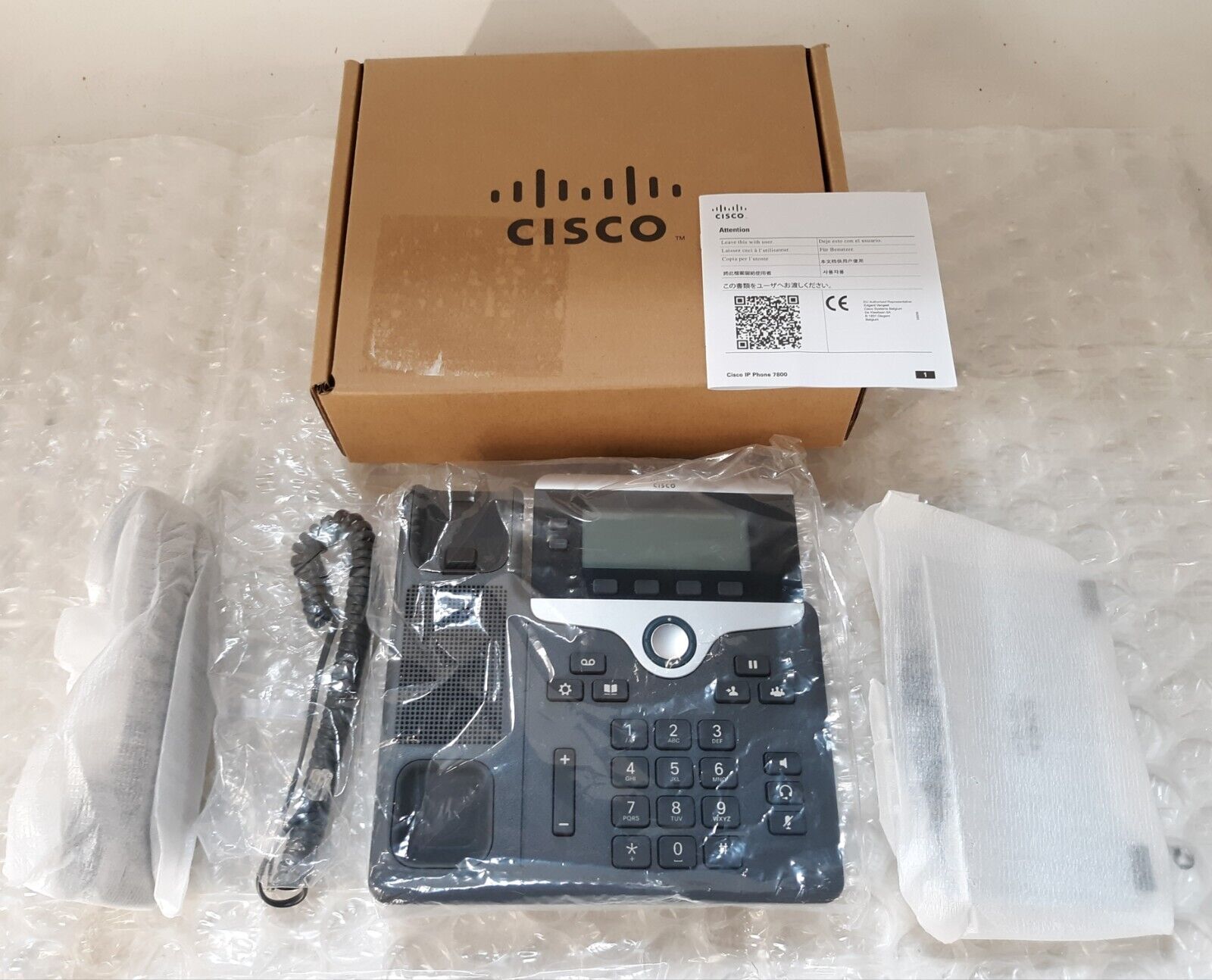 Cisco CP-7821-K9 UC Business VoIP Phone NEW *OPEN BOX*