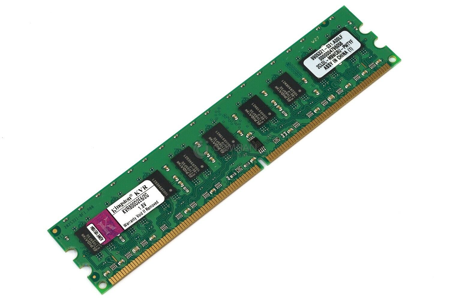 KVR800D2E6-2G KINGSTON MEMORY 2GB 2RX8 PC2 6400E DDR2