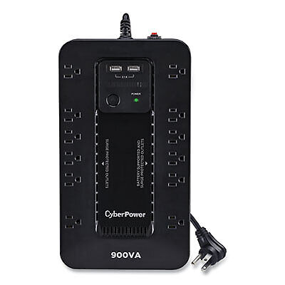 CyberPower St900u Standby Ups Battery Backup, 12 Outlets, 900 Va, 890 J ST900U
