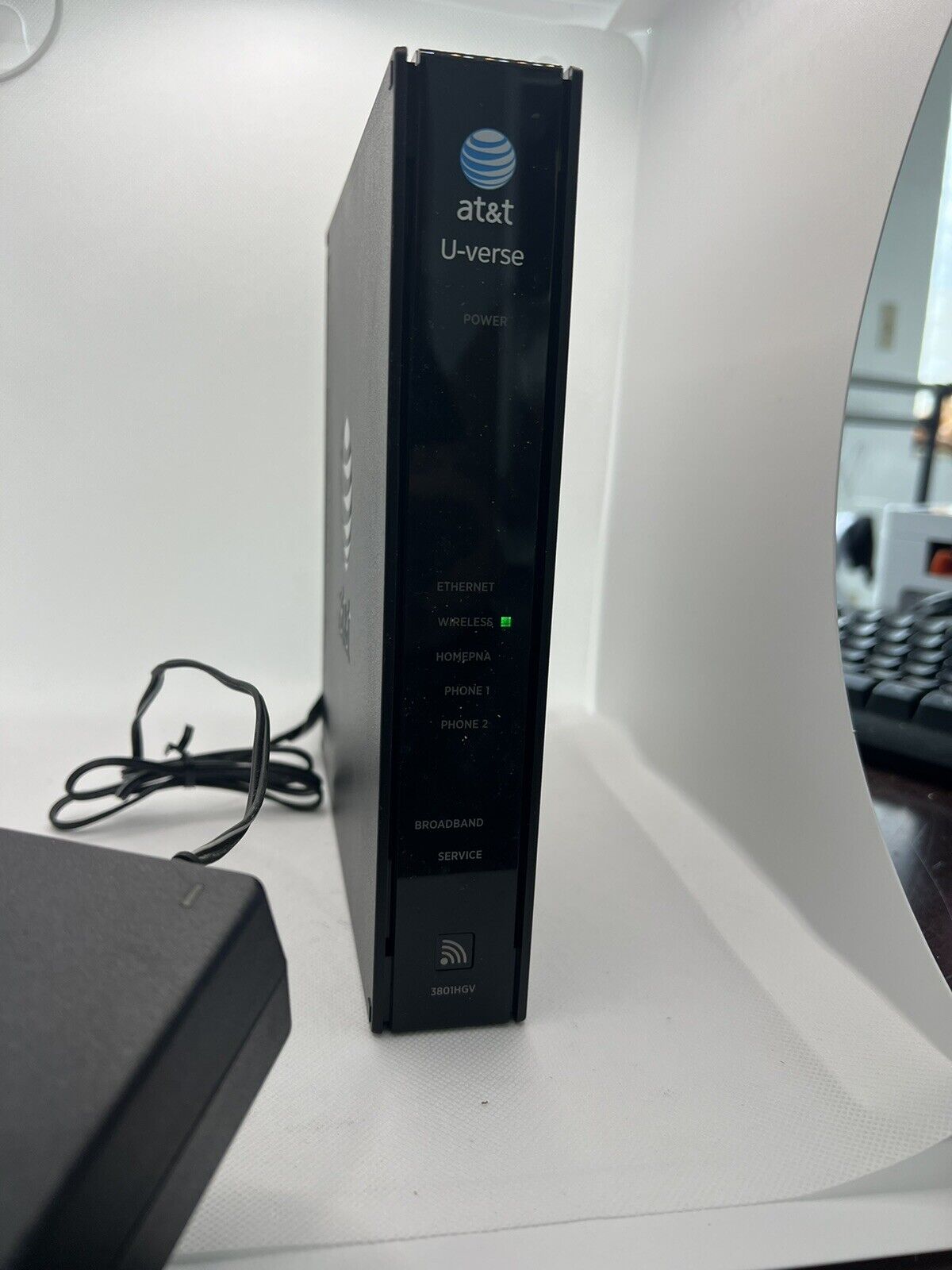 AT&T U-Verse Pace 3801HGV 4 port Wireless Modem Router 