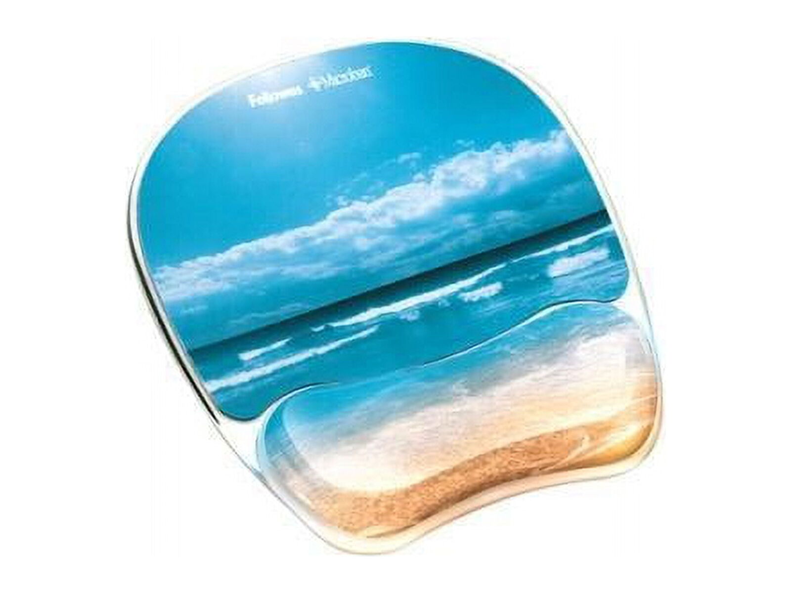 Fellowes Photo Gel Mouse Pad Wrist Rest with Microban Protection
