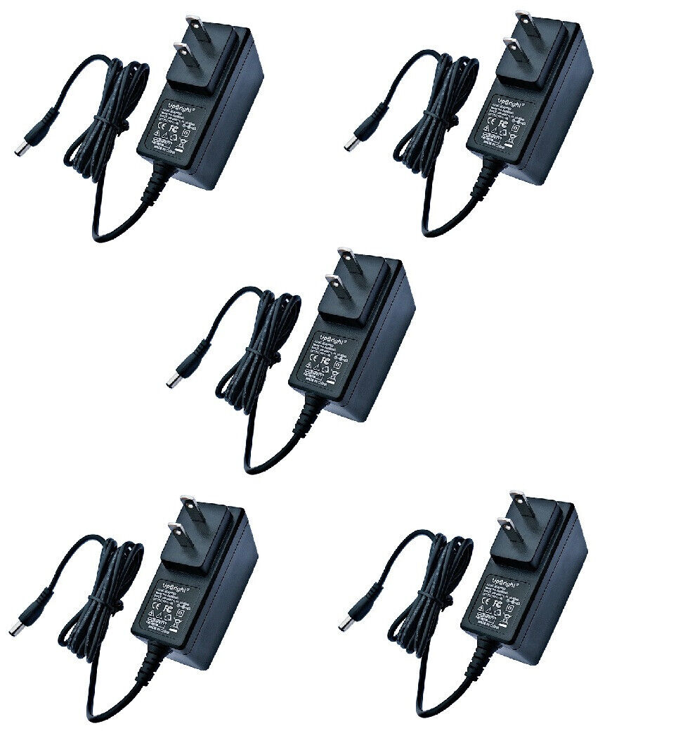 5PCS 5ft 9V 1A (5.5mm x 2.1~2.5mm Power Supply Adapter Charger AC DC Transformer