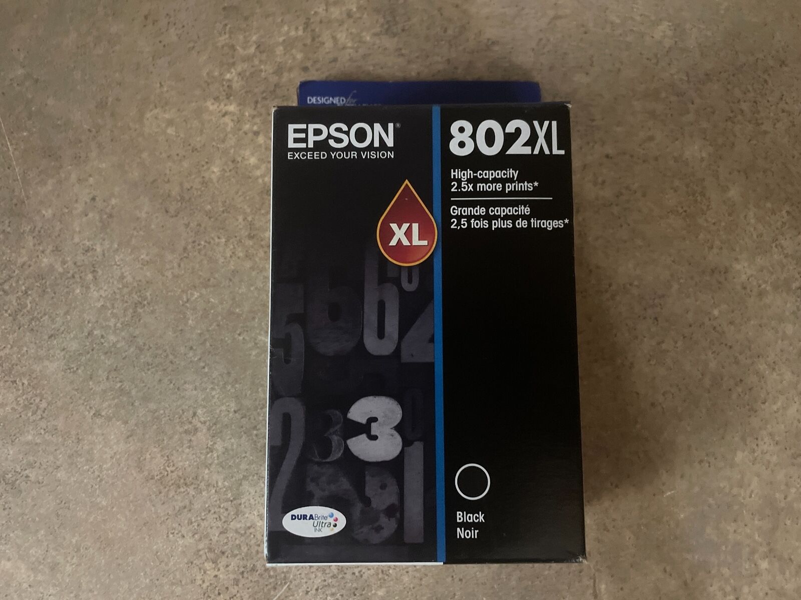 GENUINE EPSON DURABRITE 802XL T802XL120-S ULTRA BLACK INK CARTRIDGE M7-1(7)