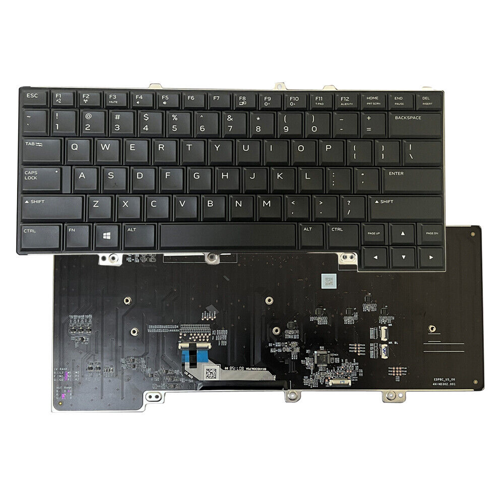 RGB Backlight  Keyboard For DELL Alienware 15 R4 US 0DG2JY 006T78 