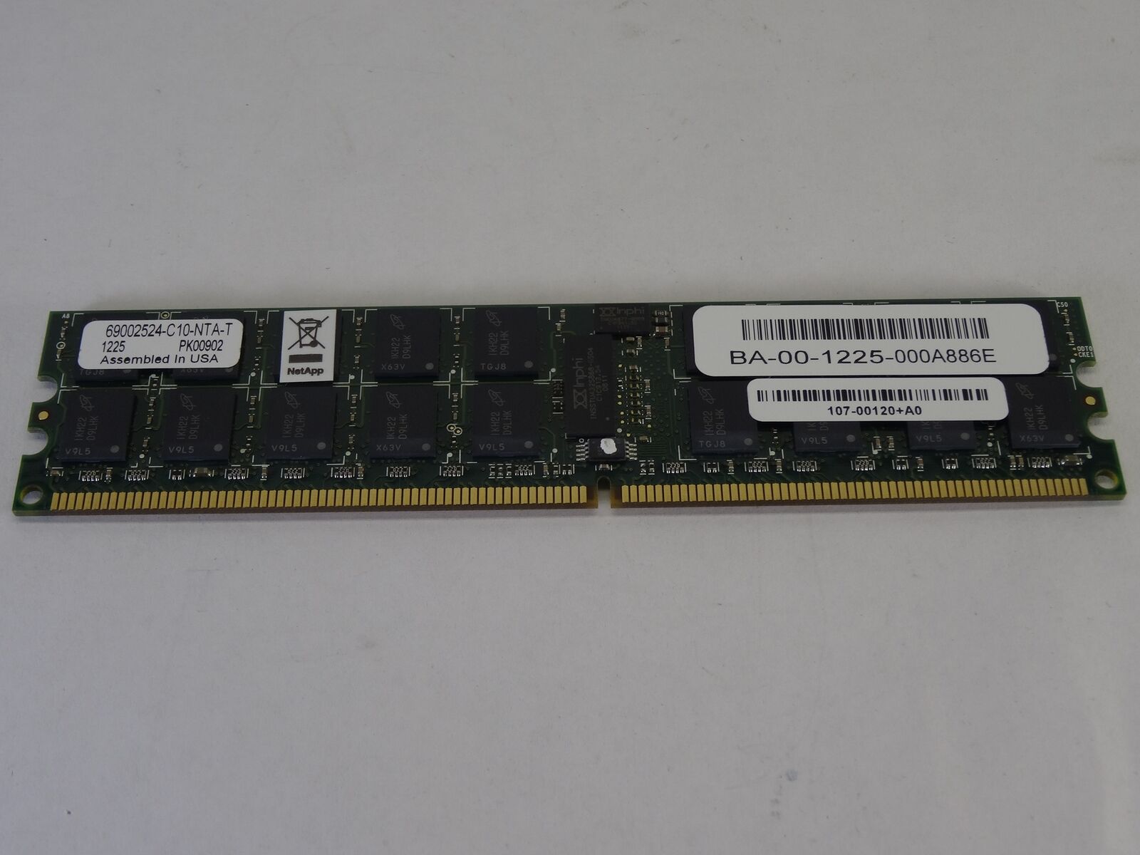 NETAPP 107-00120 4GB DDR ECC SERVER RAM MEMORY DIMM MODULE