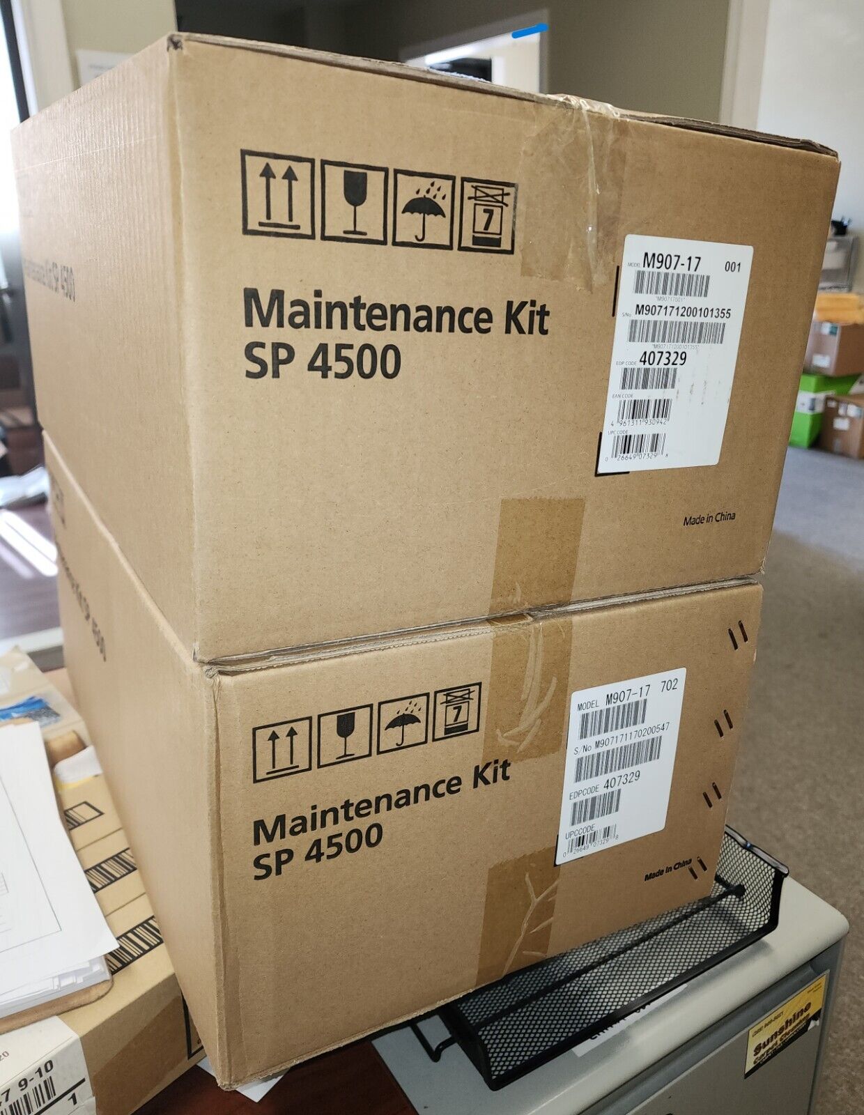 Two New Ricoh SP4500 Maintenance Kits PN 407329