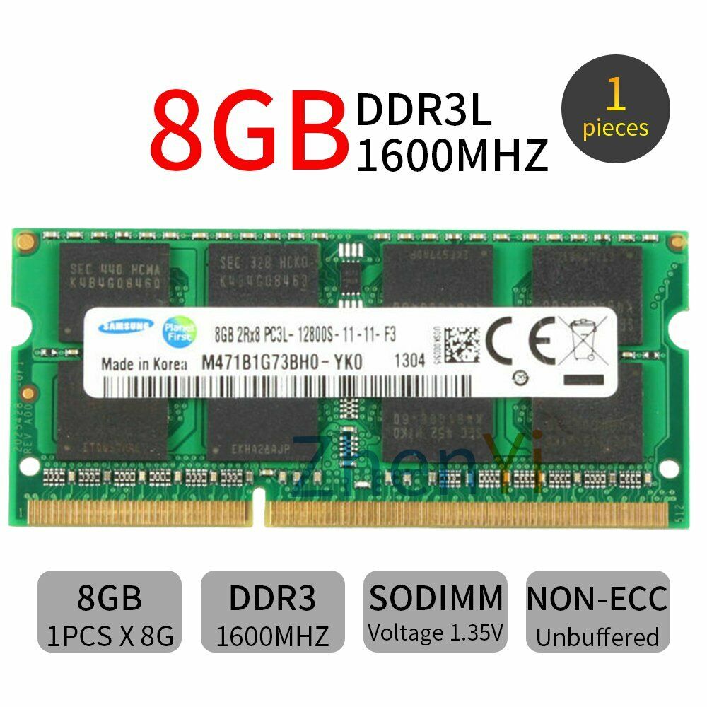 32GB 16GB 8GB PC3L-12800S DDR3L 1600MHz 204Pin SODIMM Laptop RAM For Samsung LOT