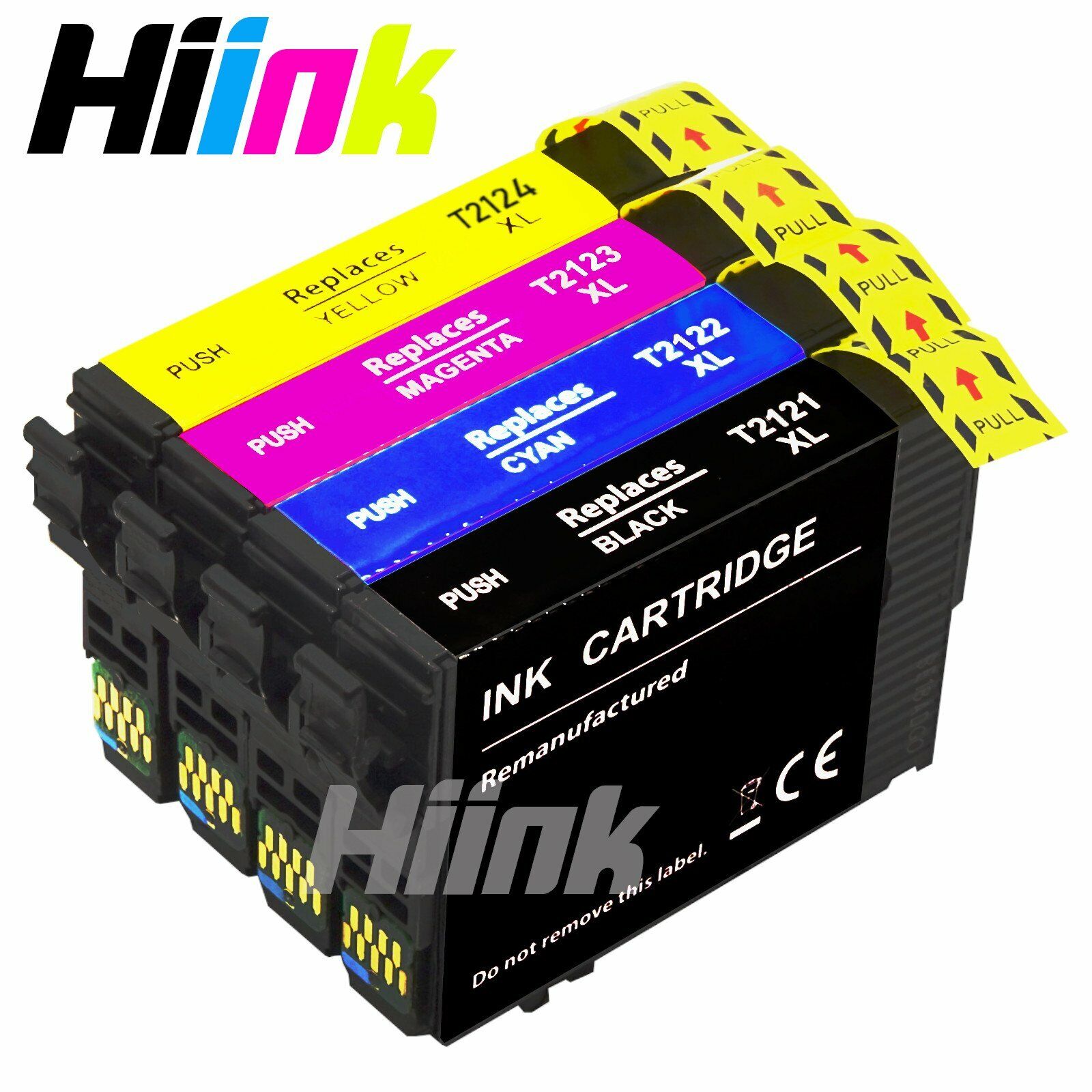 4 Pack T212XL 212XL Ink Compatible For Epson 212 XP-4105 XP-4100 WF-2830 WF-2850