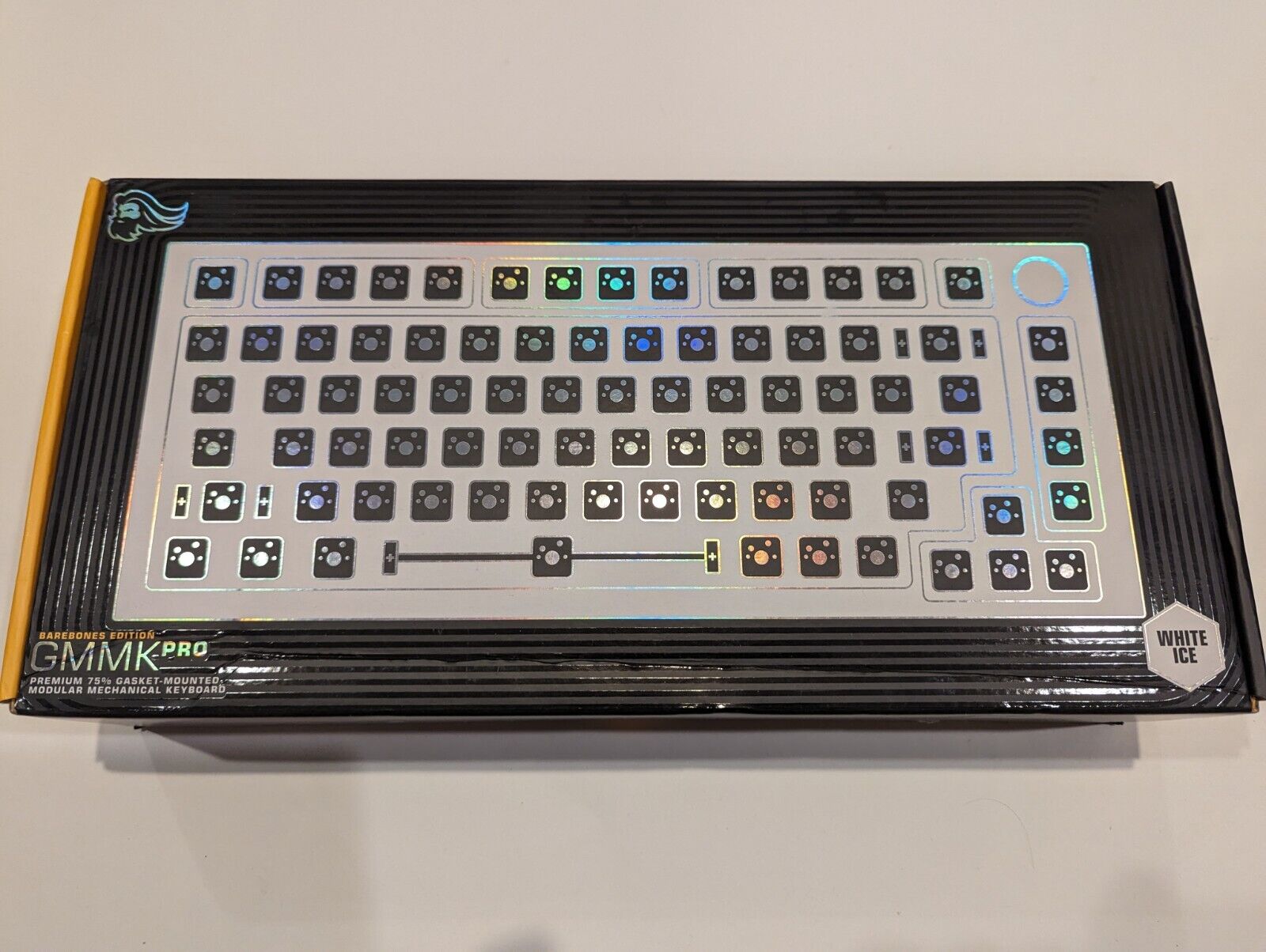 Glorious - GMMK PRO Barebone 75% Wired Mechanical Keyboard - White Ice In Box 🔥