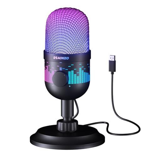 USB Gaming Microphone, Condenser Microphone for PC/MAC/PS4/PS5/Phone-Cardioid...