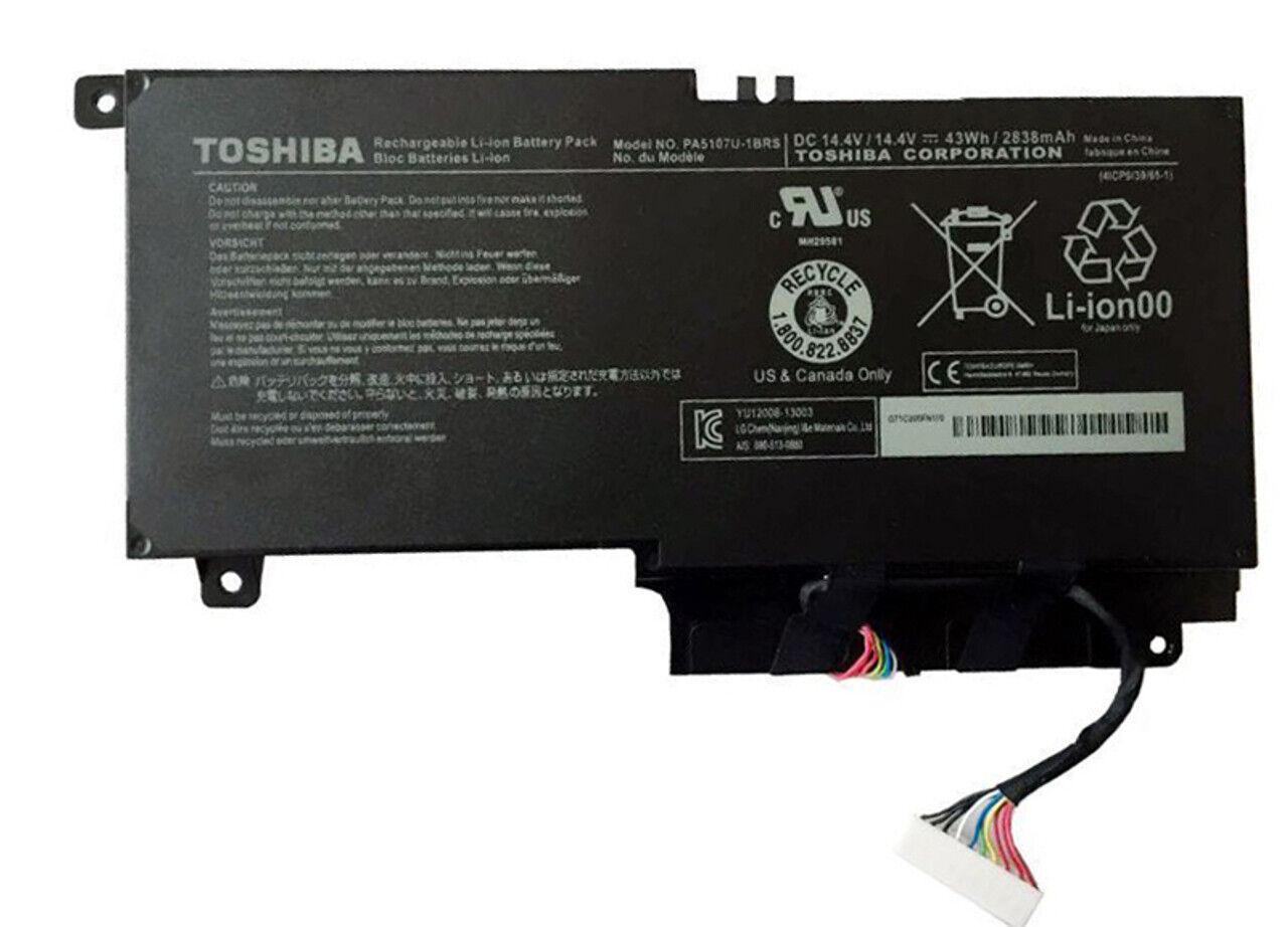 Genuine Battery Toshiba Satellite P50-ABT3G22 P50T-BST2GX2 P50T-B-01P P50-A-12L