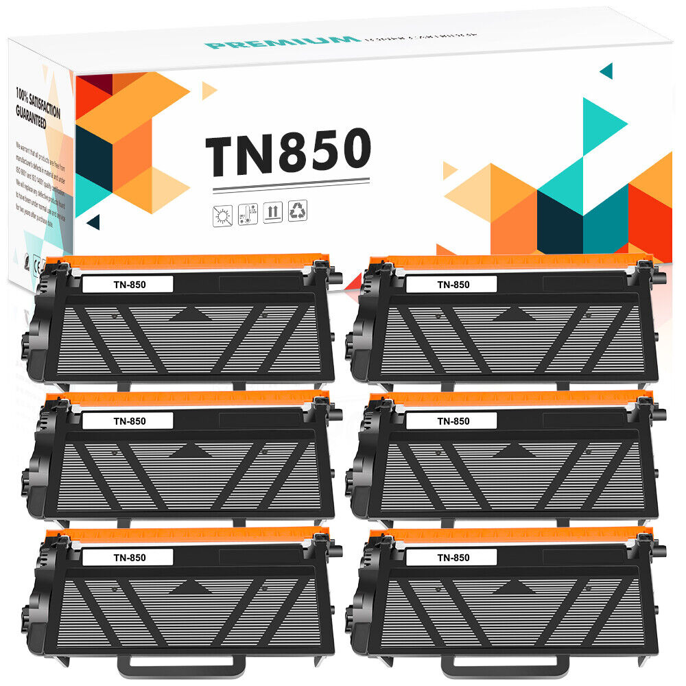 6x Toner Compatible With Brother TN850 DCP-L5500DN HL-L5000D L6900DW MFC-L5700DW
