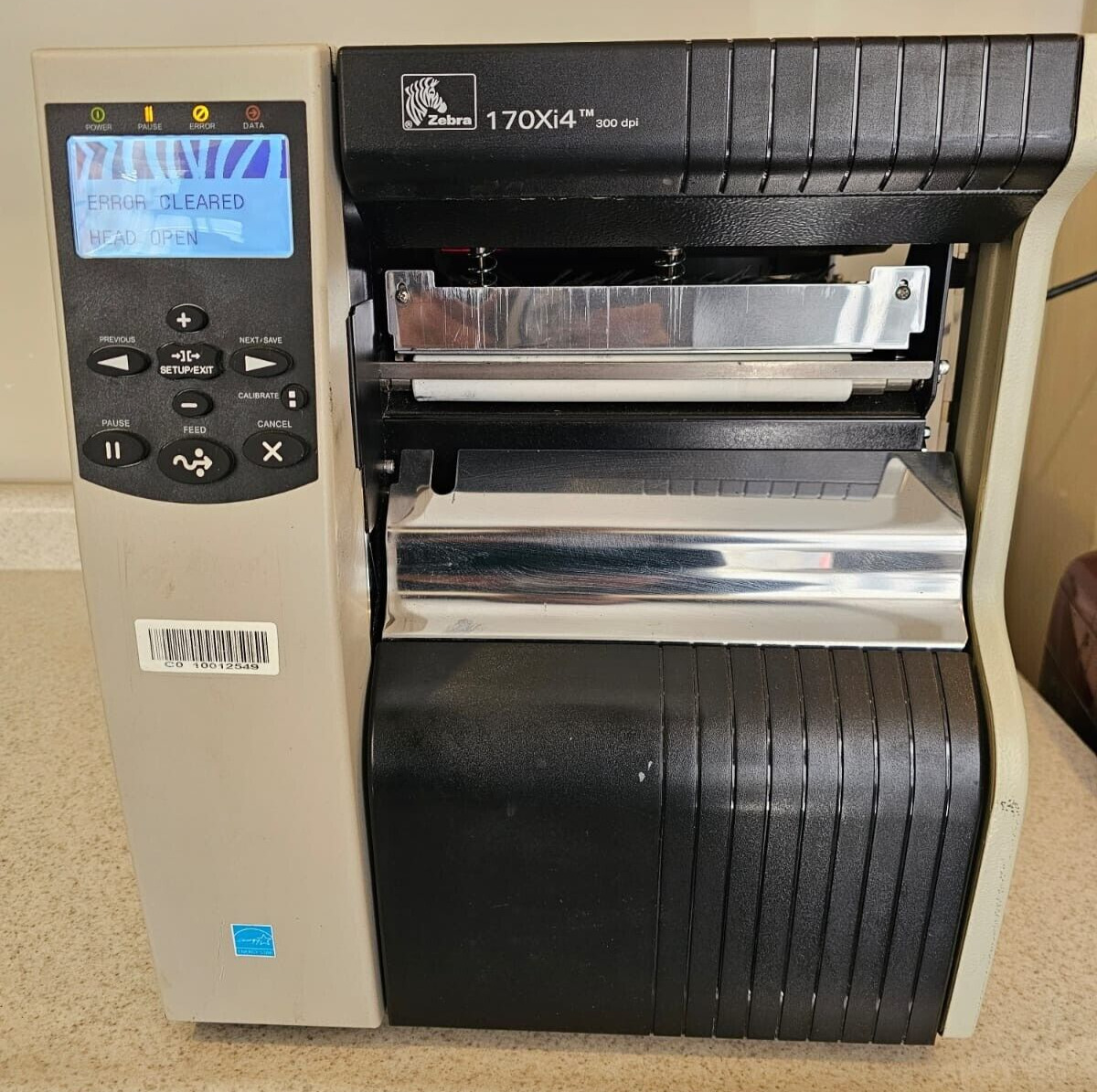 Zebra 170Xi4 Wide Thermal Transfer Label Printer 300 dpi LAN Untested