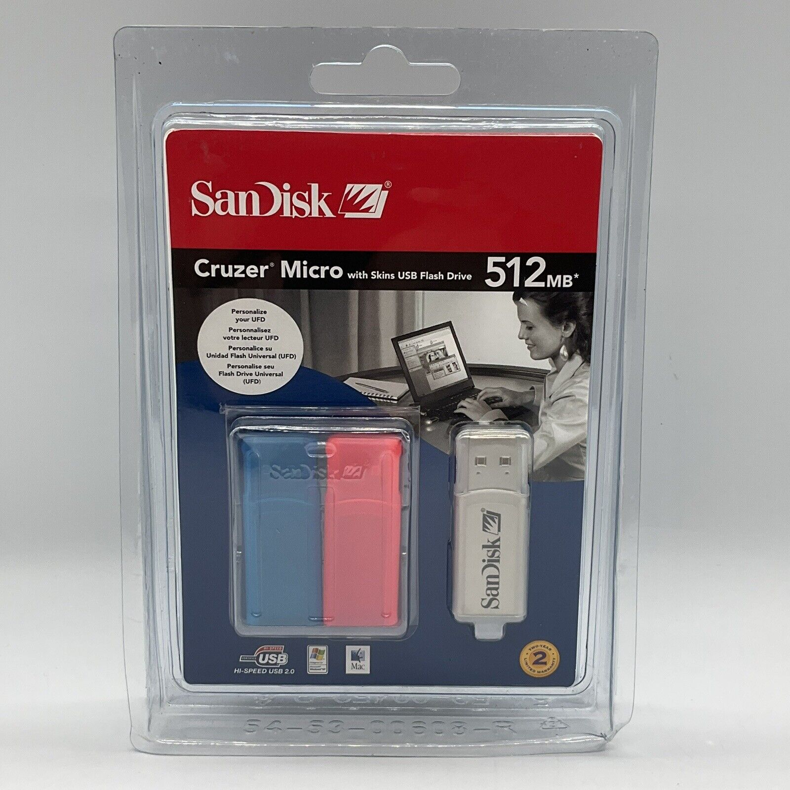 SDCZ4-512-A10 - SanDisk 512MB Cruzer Micro Flash Drive - 512 MB - USB - NEW RARE
