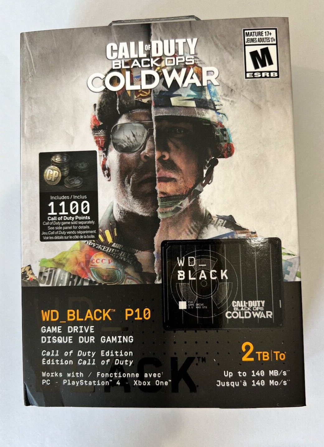 WD 2TB WD_BLACK COD COLD WAR SPECIAL EDITION P10 GAME DRIVE - WDBAZC0020BBK-WESN