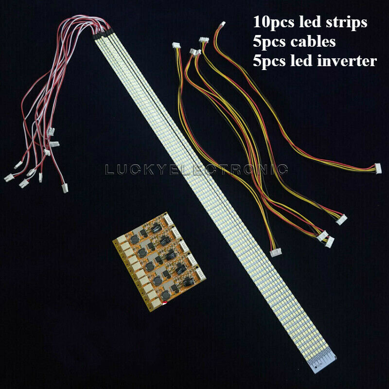 10pcs 530mm LED Backlight Strips Update 15''-24'' CCFL LCD Screen to LED
