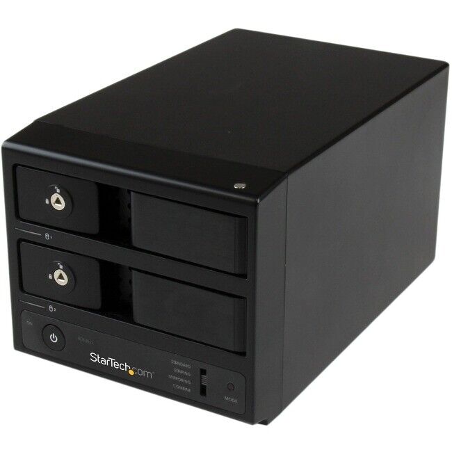 StarTech USB /eSATA Dual-Bay Trayless 3.5” SATA III HDD Enclosure w/ UASP