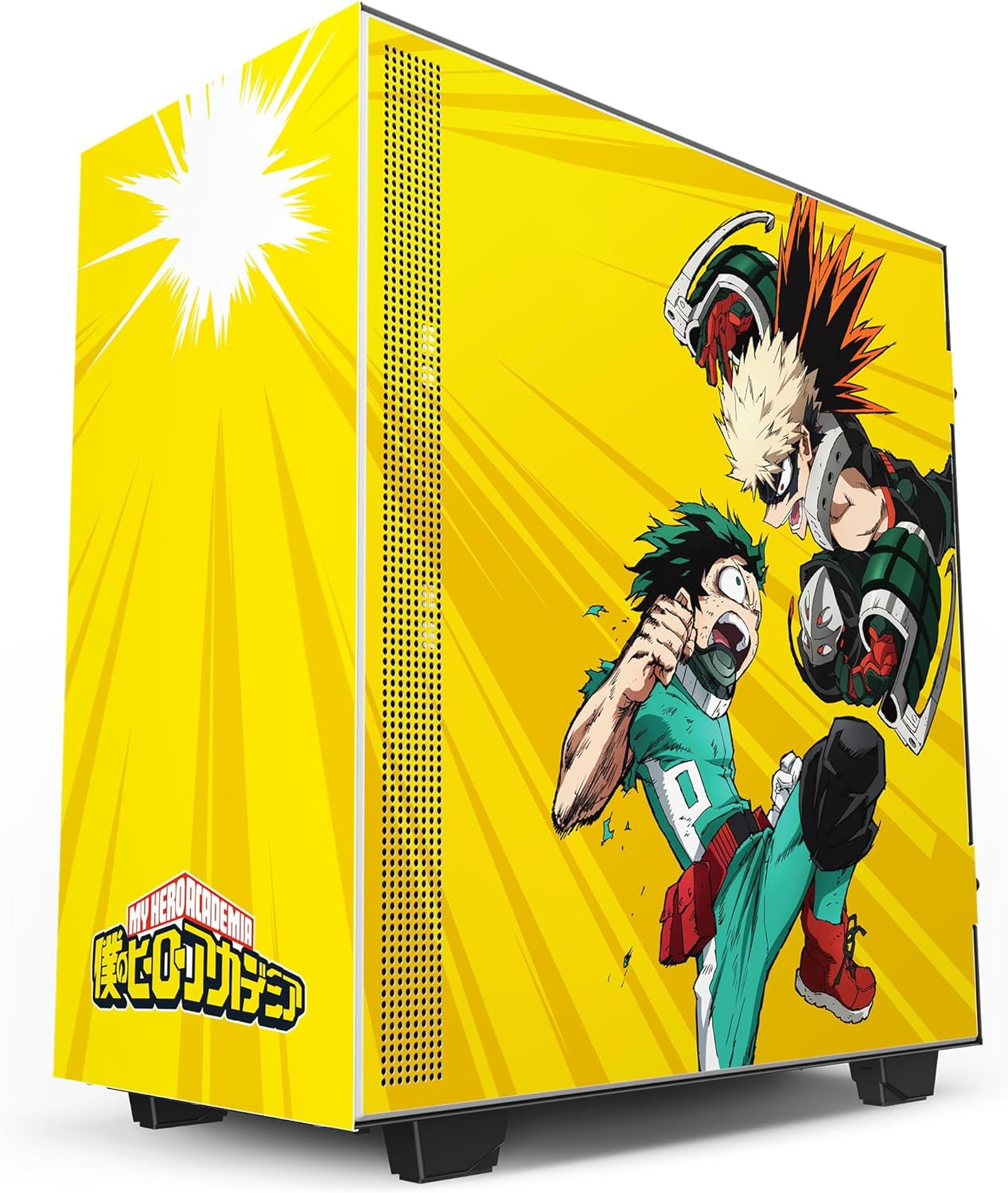 My Hero Academia Rivals Limited Edition Compact ATX Mid-Tower Gaming PC Case wit