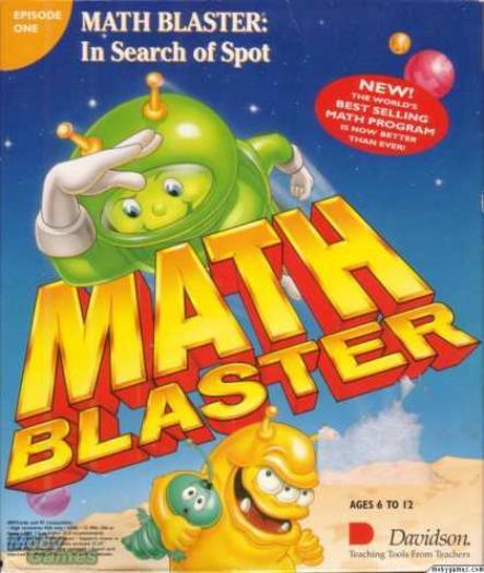 Math Blaster In Search Of Spot PC MAC CD alien problems fractions division game
