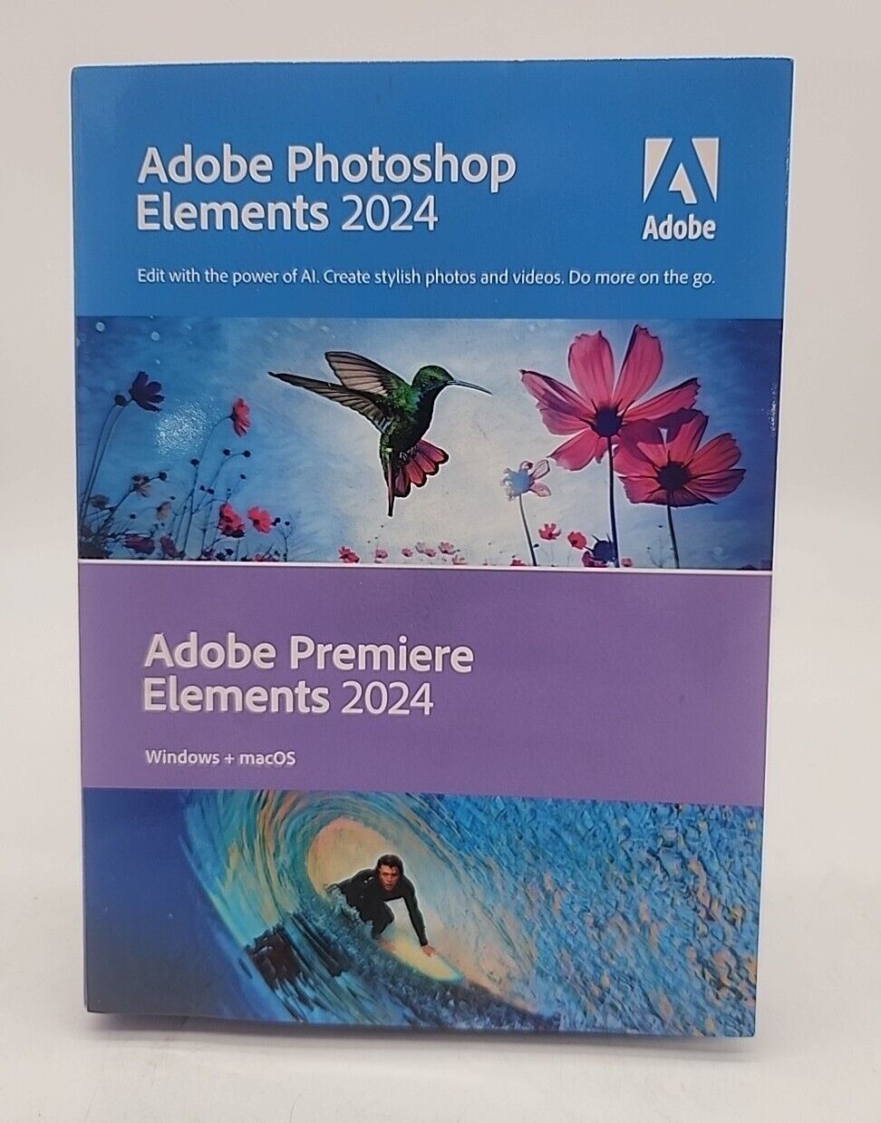 Adobe Photoshop and Premiere Elements 2024 for Win  Mac, License Card