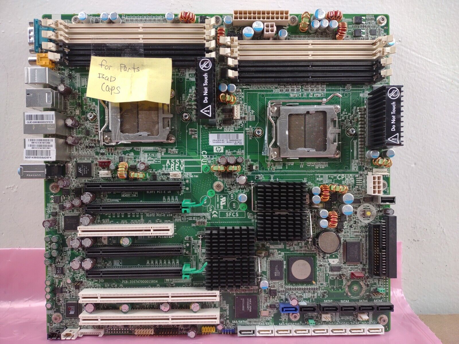 HP XW9400 motherboard 442030-001 408544-002 1207 For Parts and Repair 