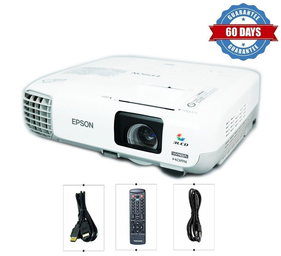 Contrast 3LCD Projector for Home Theater Games 3200 ANSI HD 1080i HDMI w/Bundle