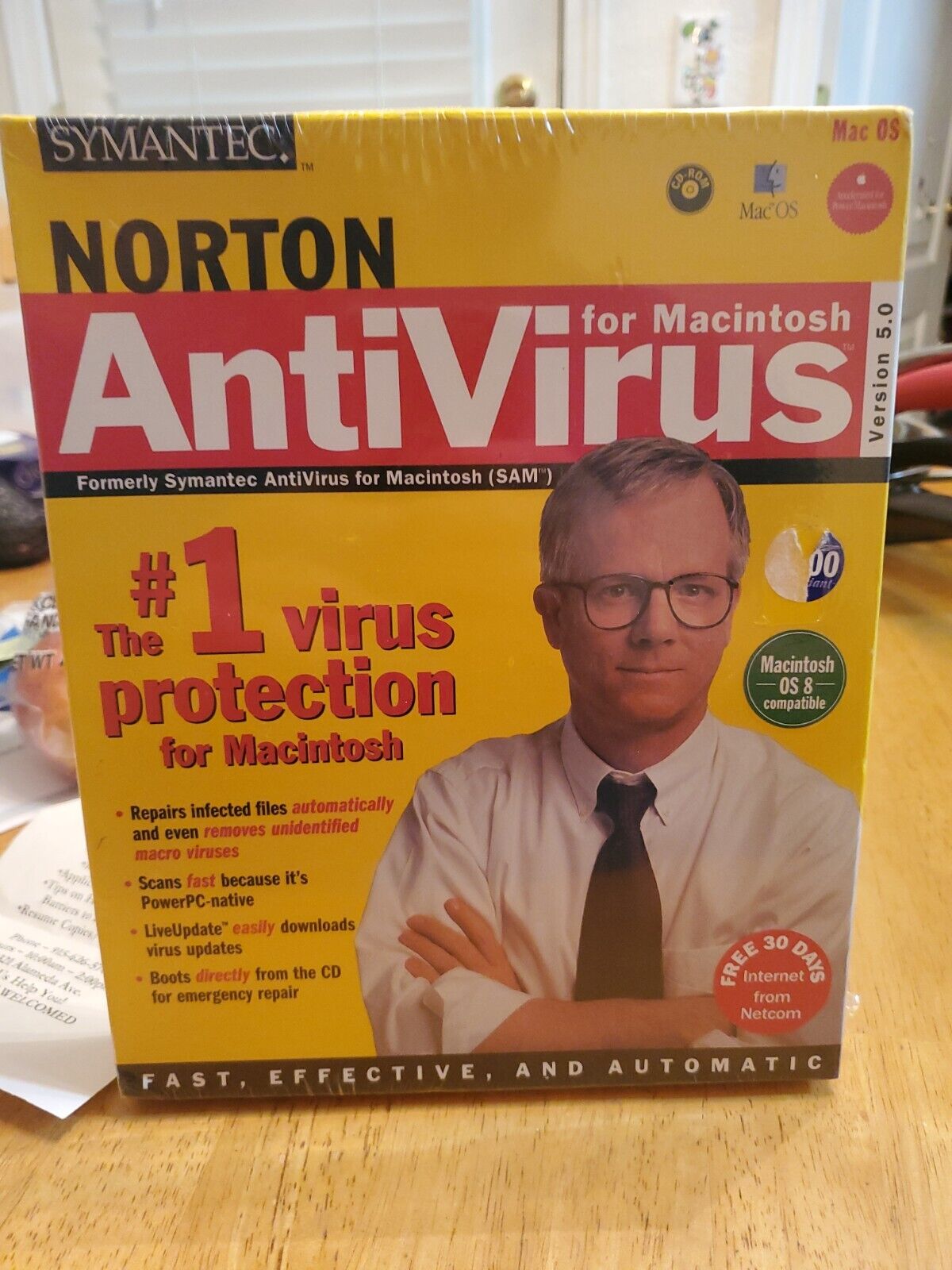 1998 Vintage New & Sealed Symantec Norton Antivirus for Macintosh Ver. 5.0 CDROM