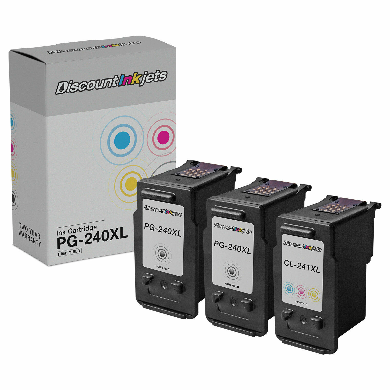3PK PG-240XL CL-241XL Inkjet Cartridge for Canon PIXMA MG and MX Series Printers