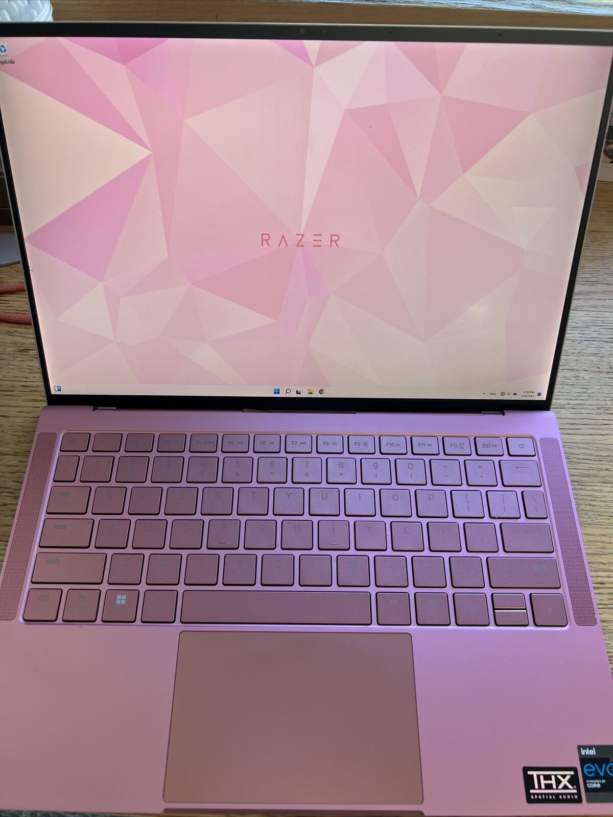 razer pink laptop: 256GB, 13.4 display, Memory 8GB, 11th gen, Windows 11th,