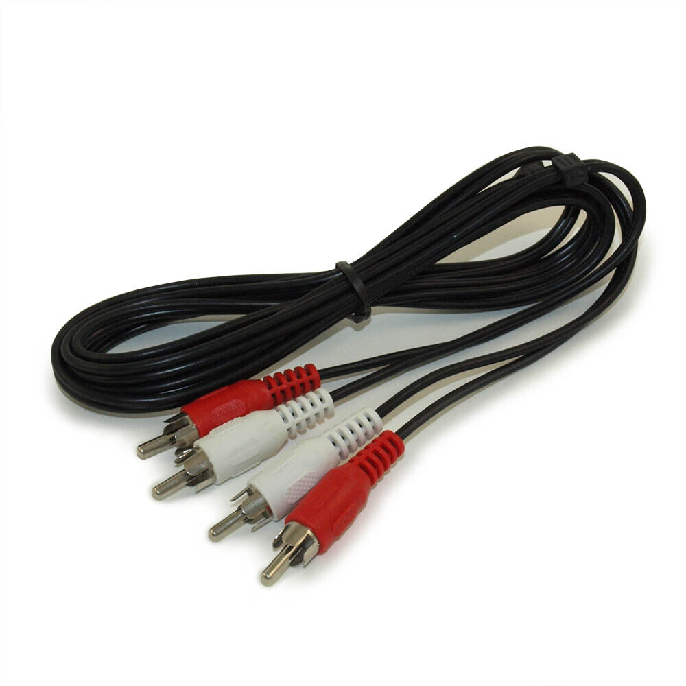 6ft 2 Wire RCA Audio Cables  Male/Male (General Duty)