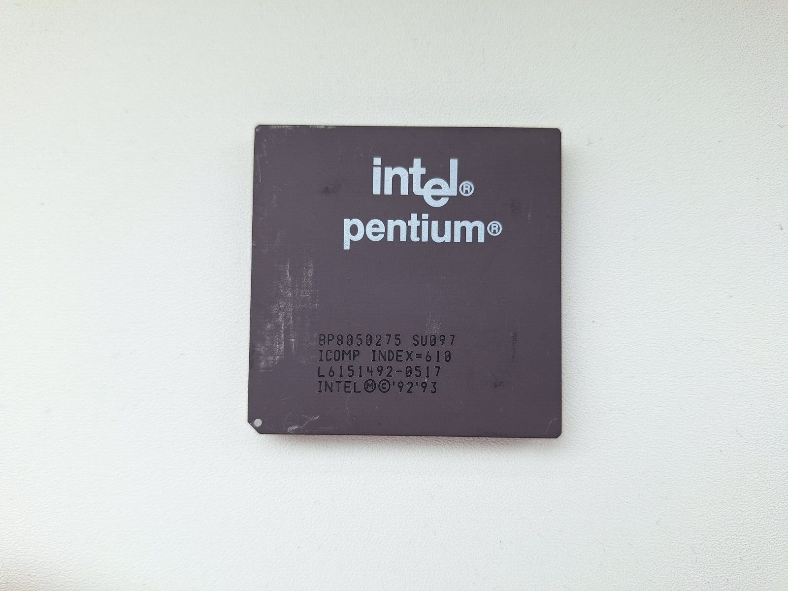 Intel Pentium 120 BP8050275 SU097 very rare Pentium 75 vintage CPU GOLD