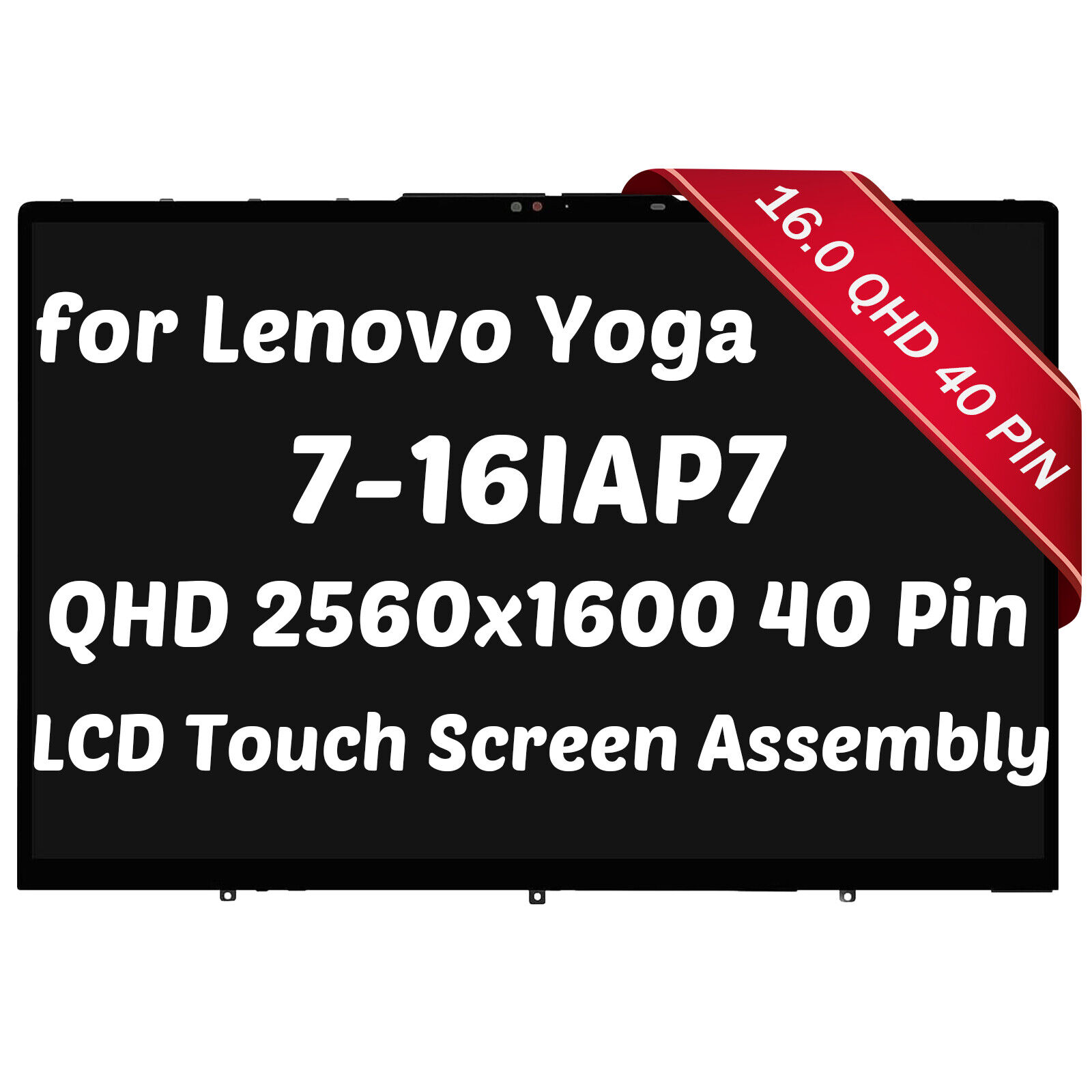 for Yoga 7 16IAH7 82UF0014US 82UF0015US LCD Touch Screen w/ Bezel 16\