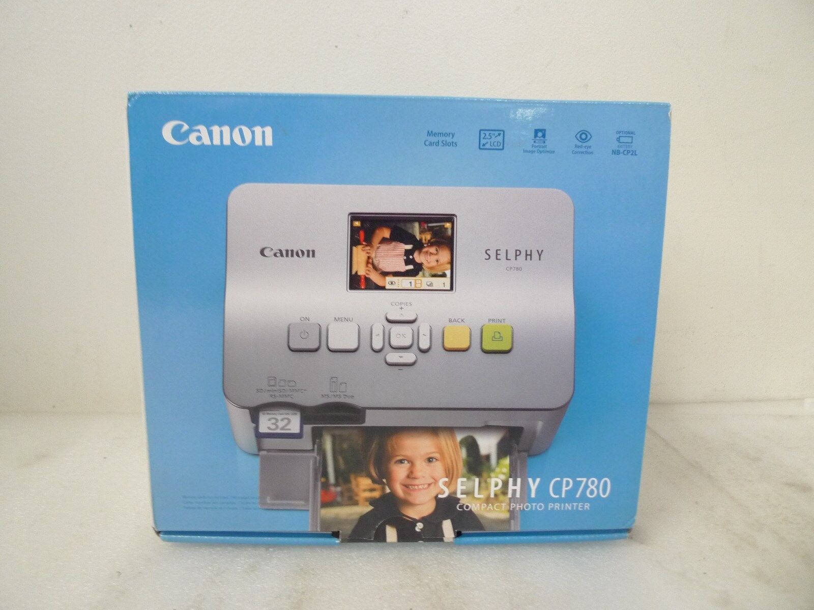 Canon 3501B001,SELPHY CP780 Portable Color Dye-Sublimation Photo Printer  Silver
