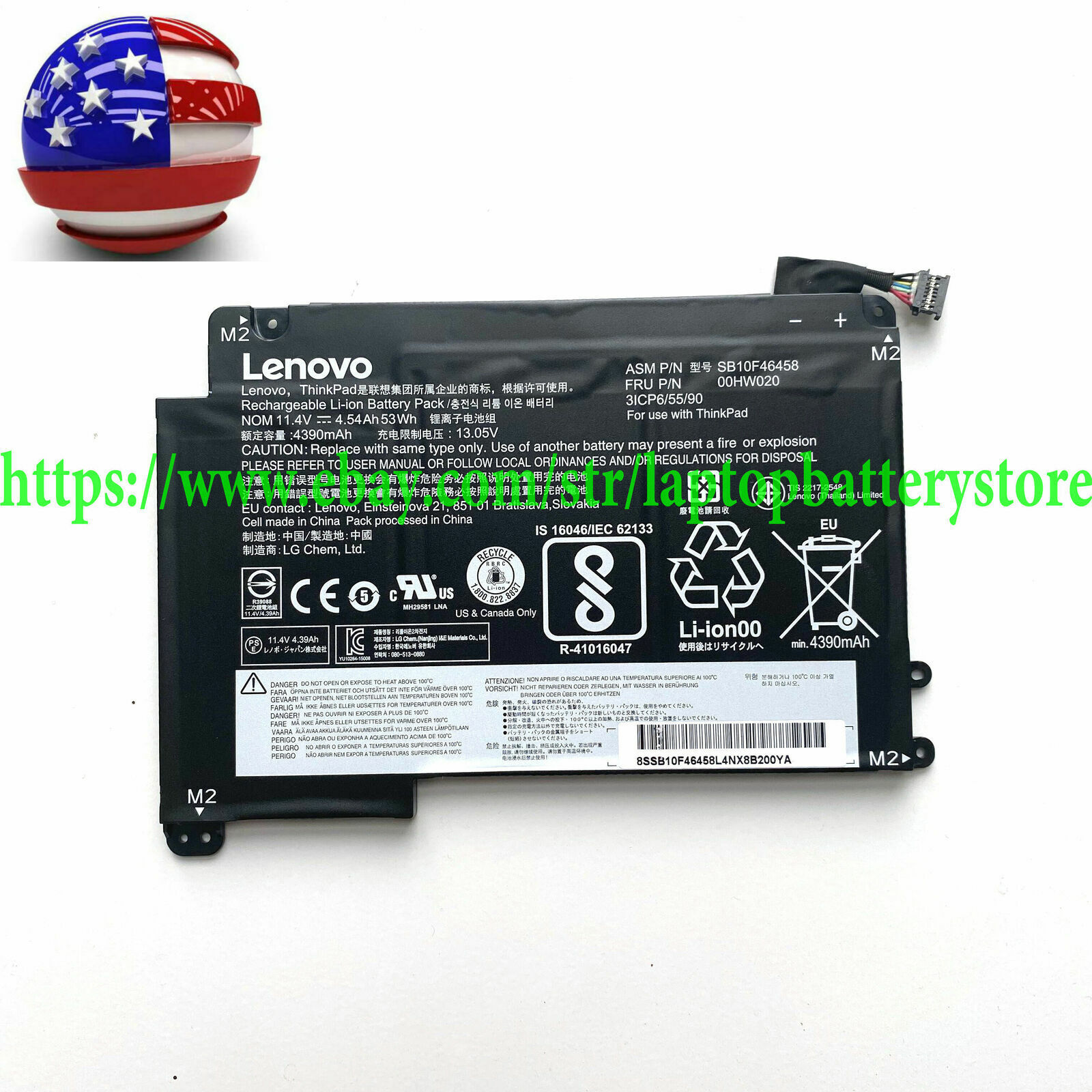 US Genuine 00HW020 00HW021 battery for Lenovo ThinkPad Yoga 460 P40 Yoga Series