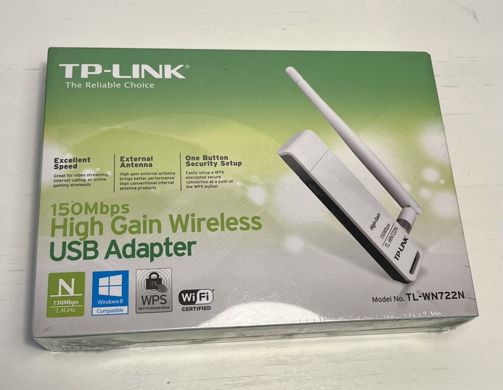 TP-Link TL-WN722N (Ver 1.1) 150Mbps High Gain Wireless USB WiFi Adapter