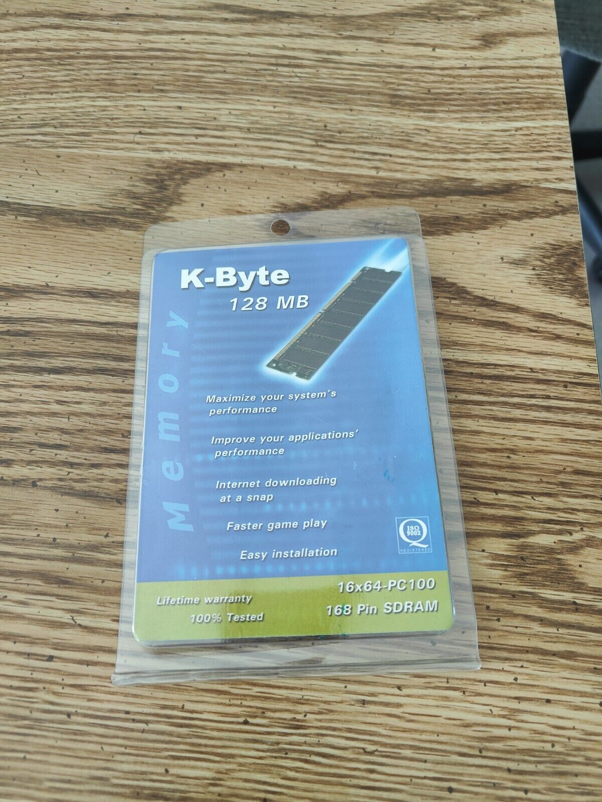 K-Byte 128 MB Memory Upgrade 168 Pin SDRAM 16x64- PC100 New Original Packaging