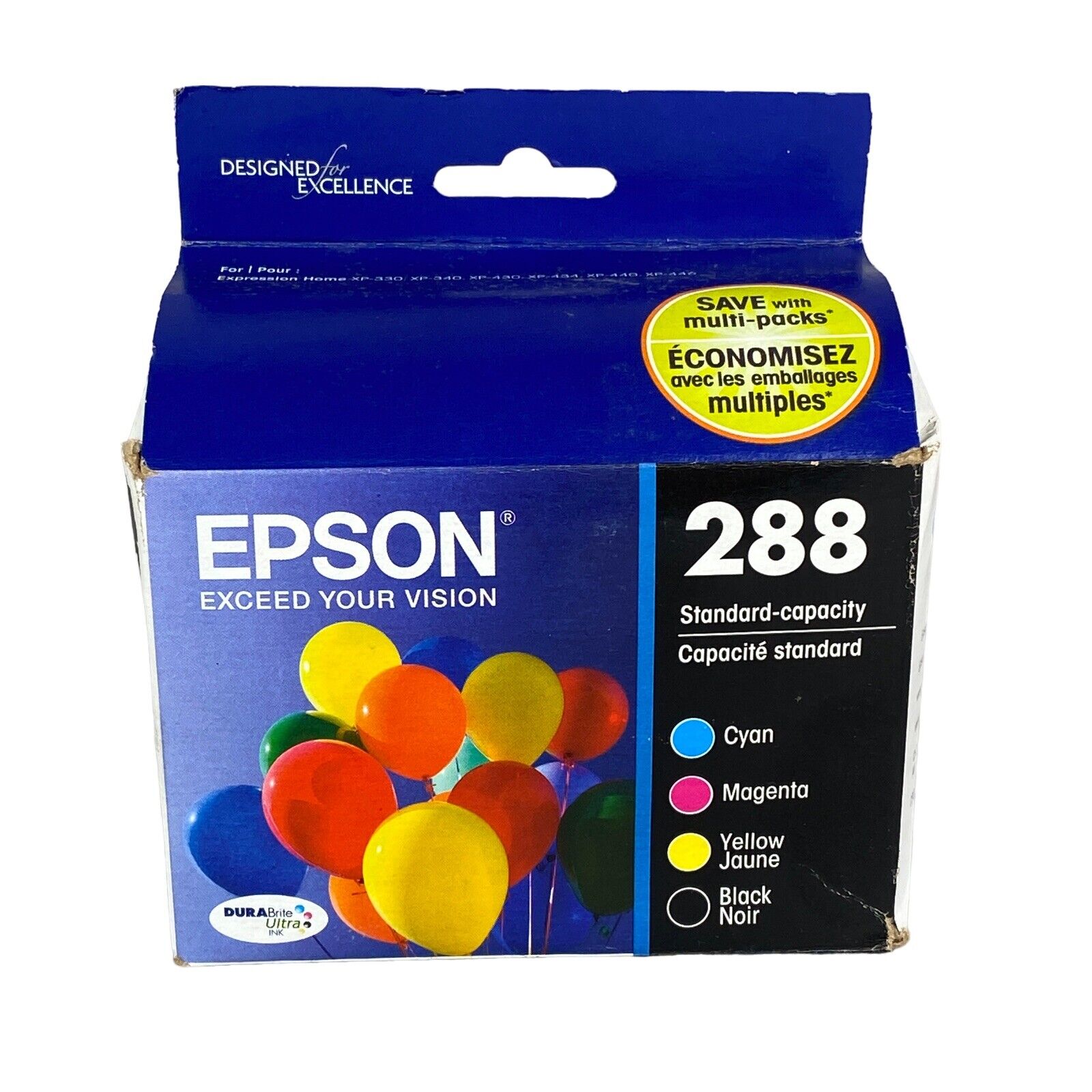 New Genuine Epson 288 Black 288 Tri Color Ink Cartridge Exp. 06/2020