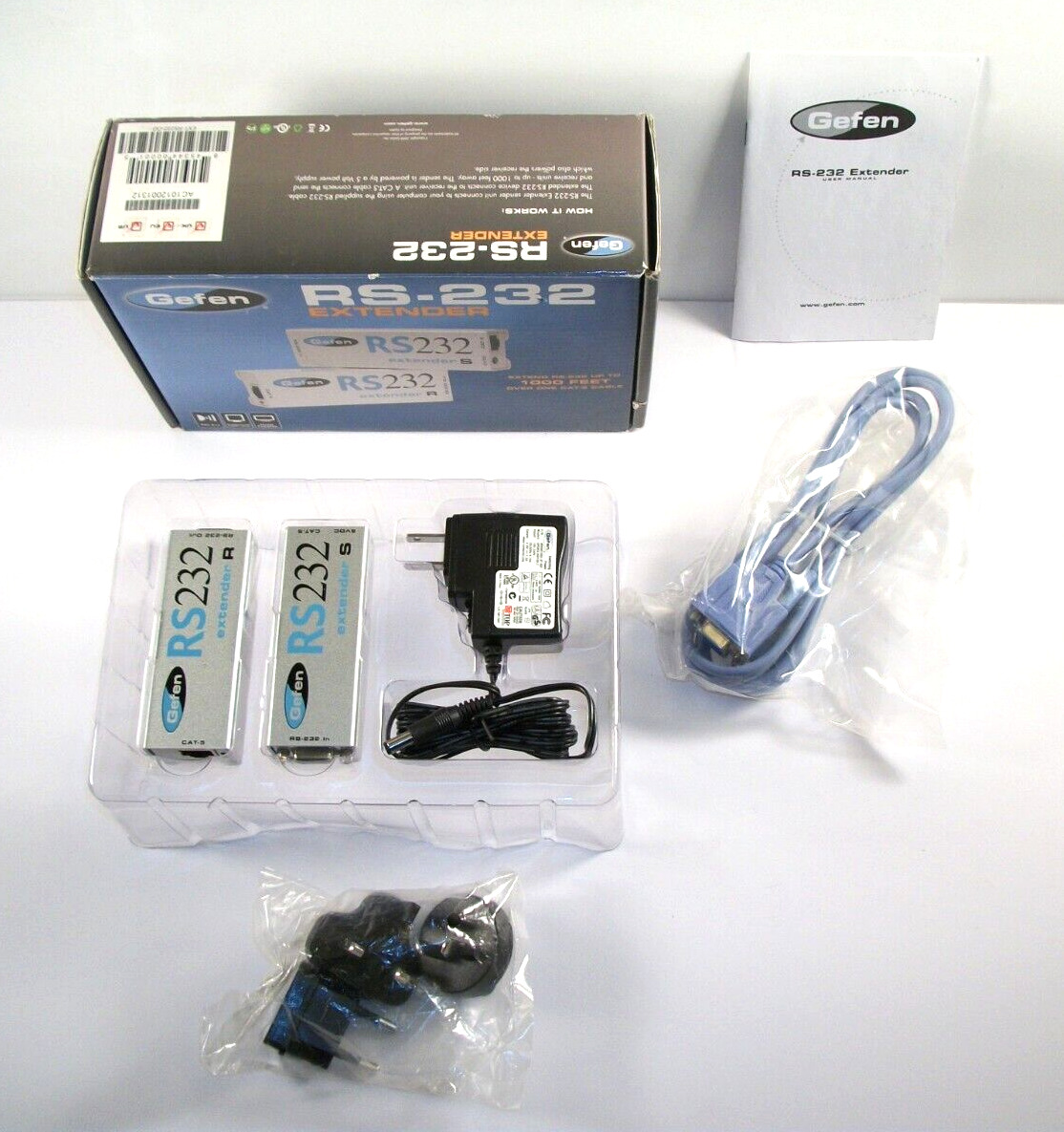 Gefen RS-232 Extender Sender Receiver EXT-RS232-CO