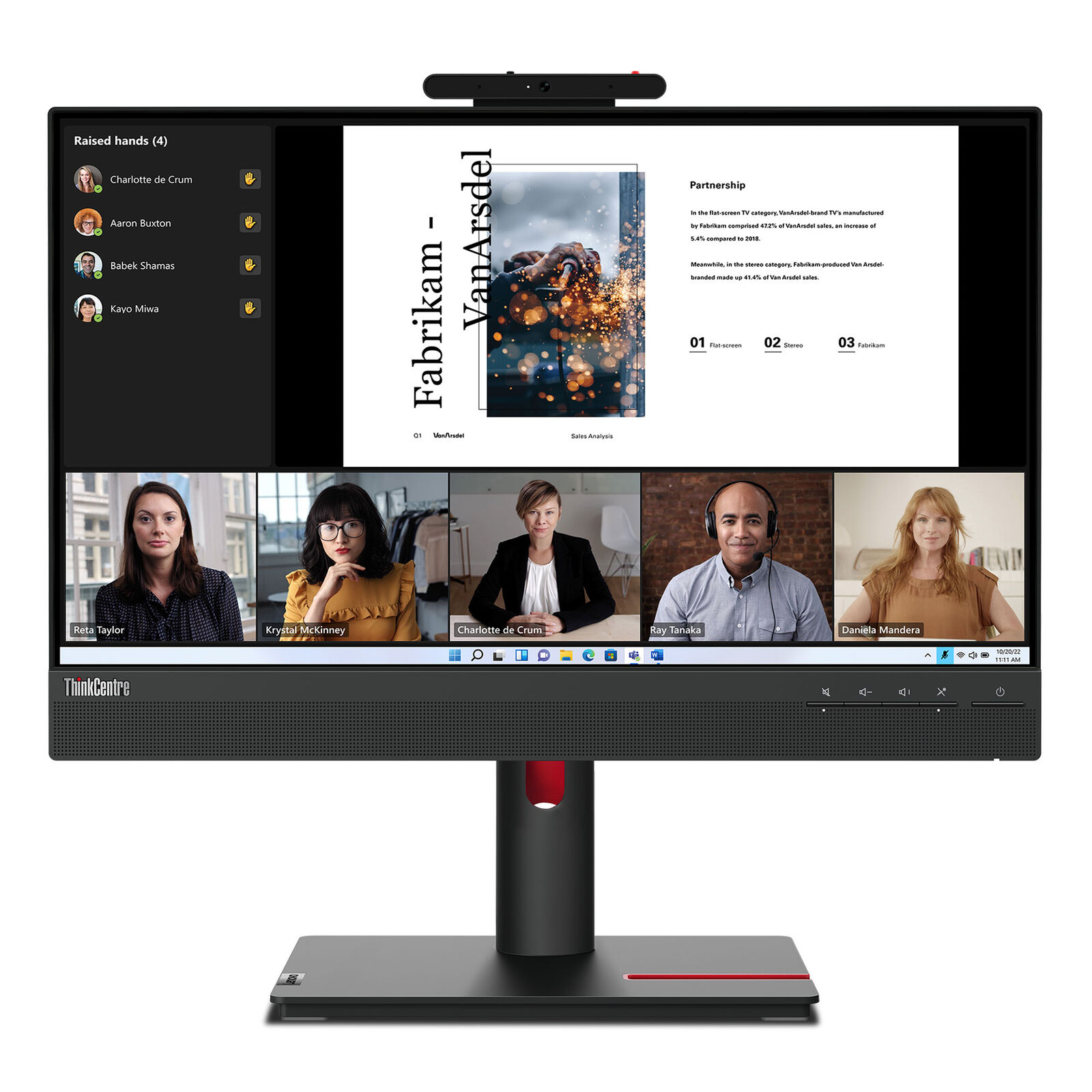 Lenovo ThinkCentre Tiny-In-One 22 inch Gen 5 non touch Monitor