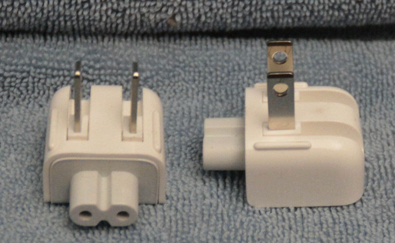 Pair of Apple Duck Head AC Adapter Plug Charger Connectors