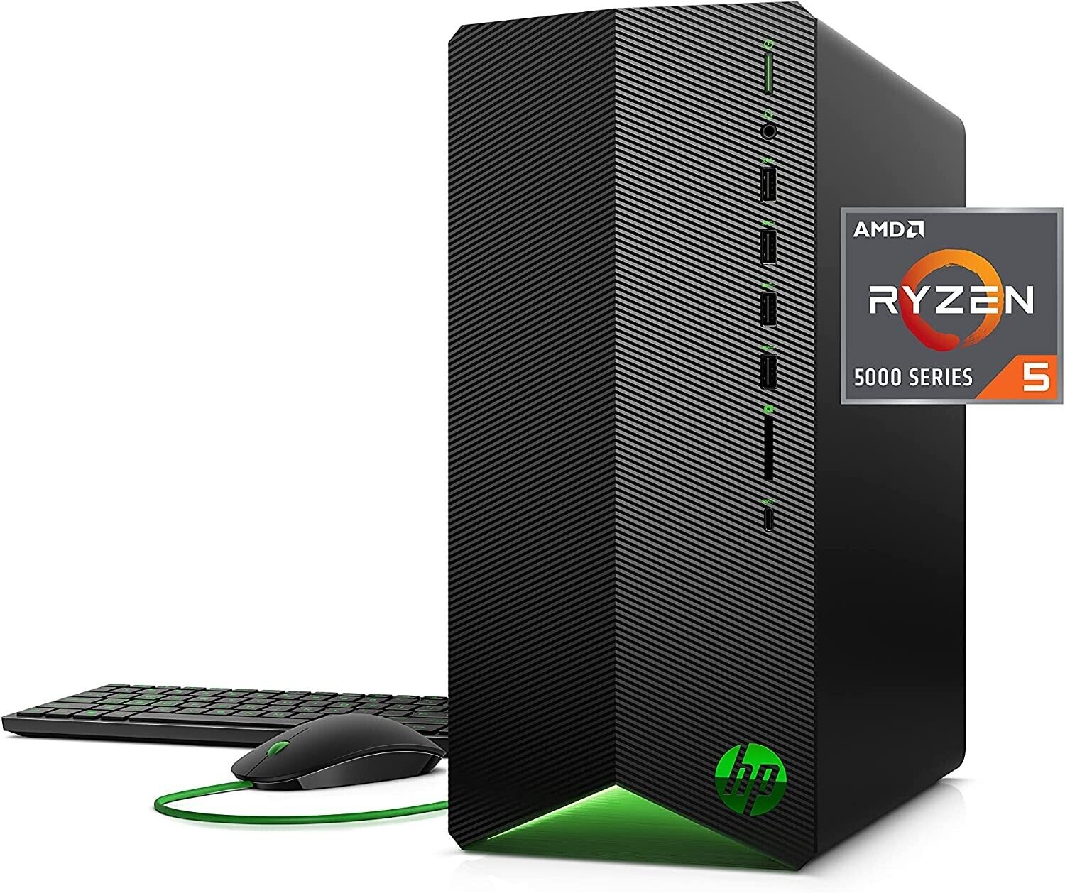NEW HP Pavilion Gaming PC, AMD Ryzen 5 5600G TG01-2030 8 GB RAM, 512 GB SSD