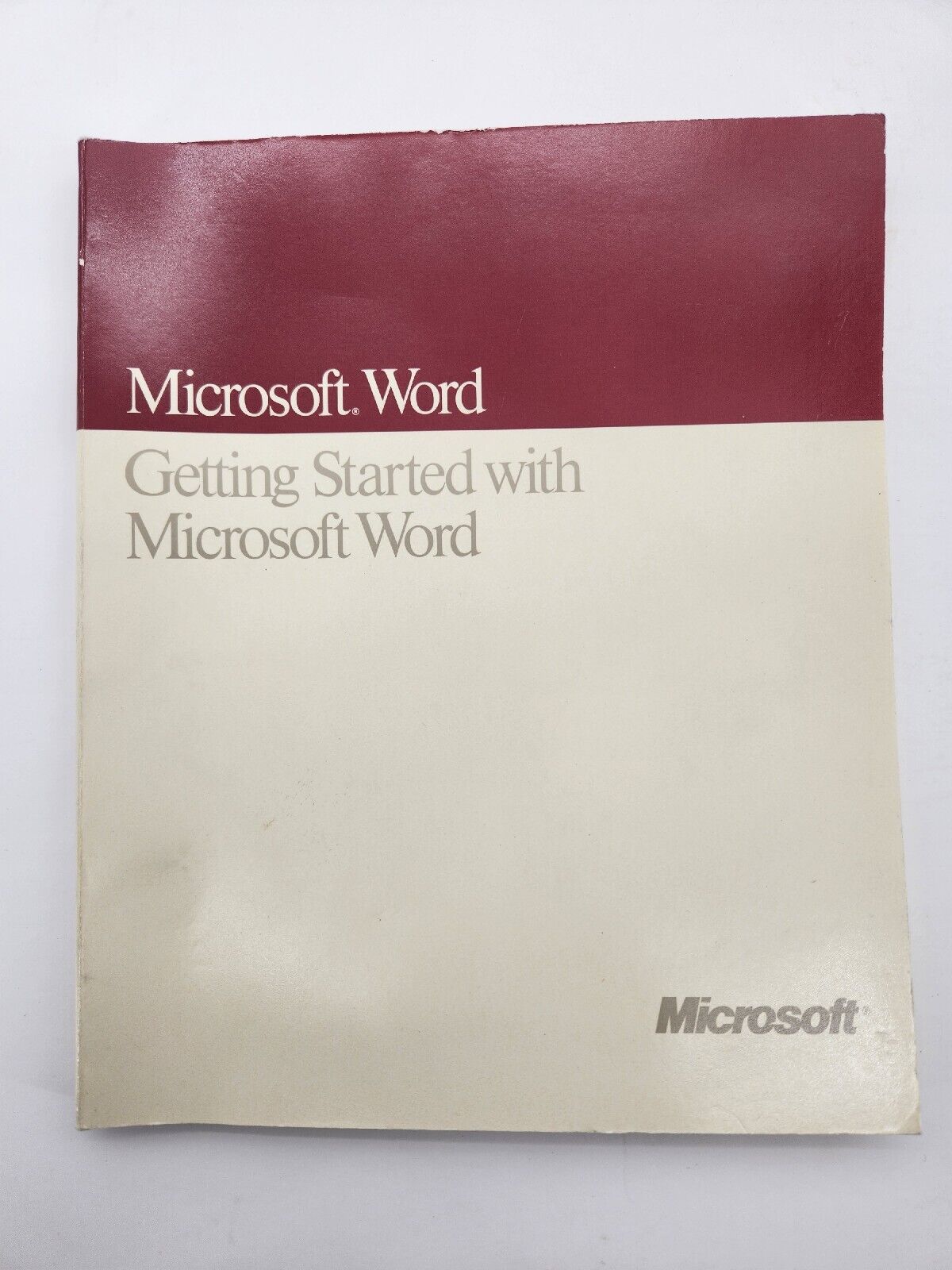 1989 GETTING STARTED WITH MICROSOFT WORD 4.0 FOR APPLE MACINTOSH  07131