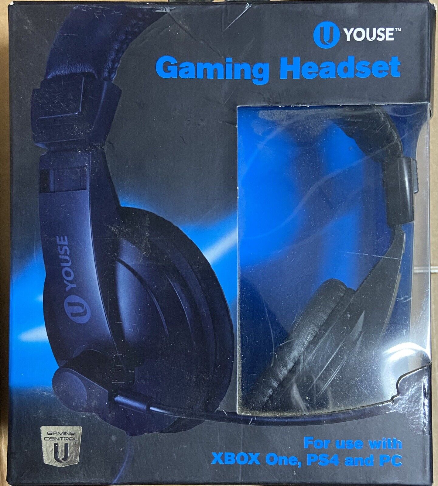 U Youse Gaming Headset Xbox One, PS4, and PC, with Built in Mic - New
