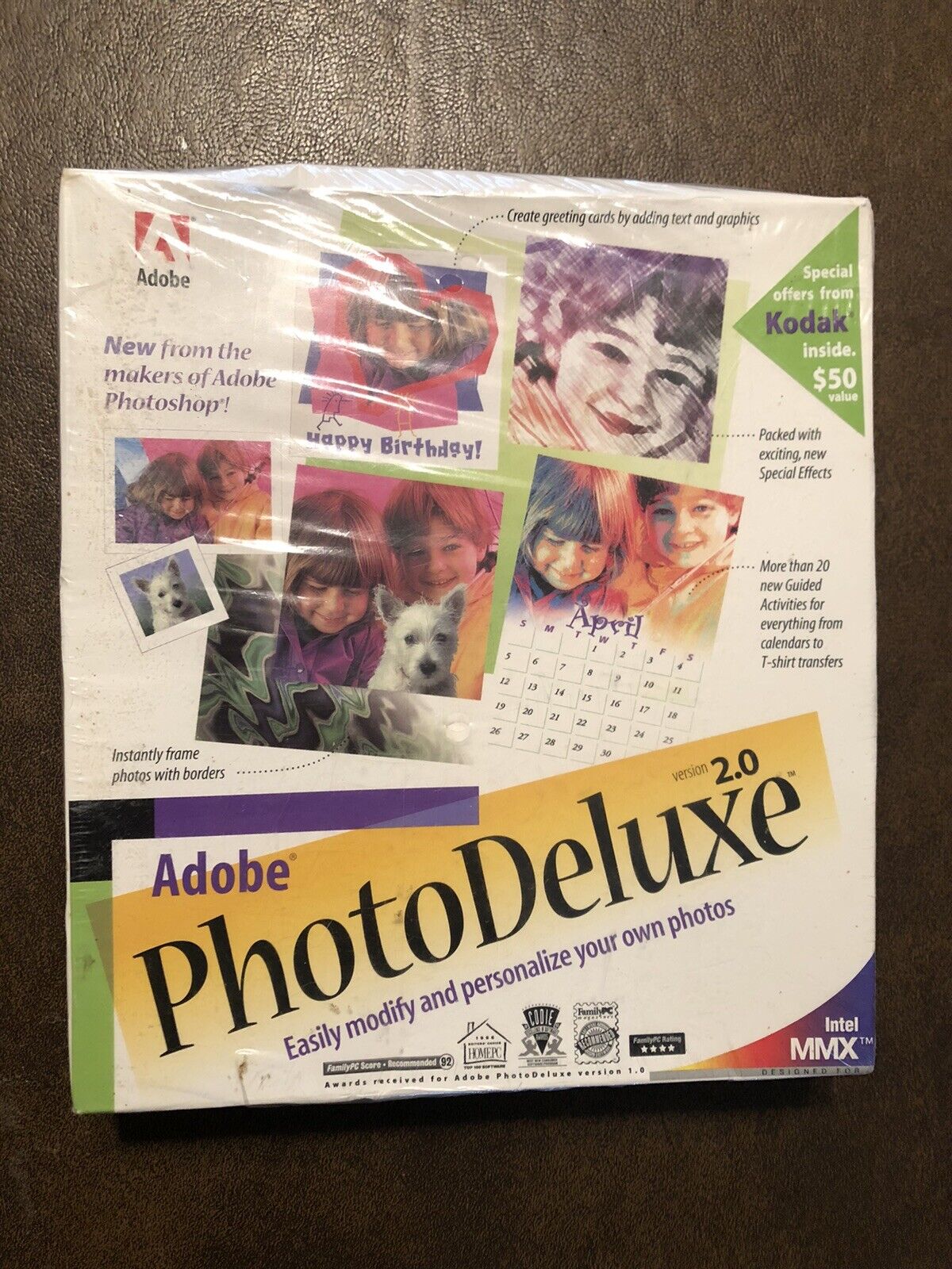 VTG Adobe Photo Deluxe 2.0 For Macintosh MAC OS New Sealed CD-ROM Photoshop