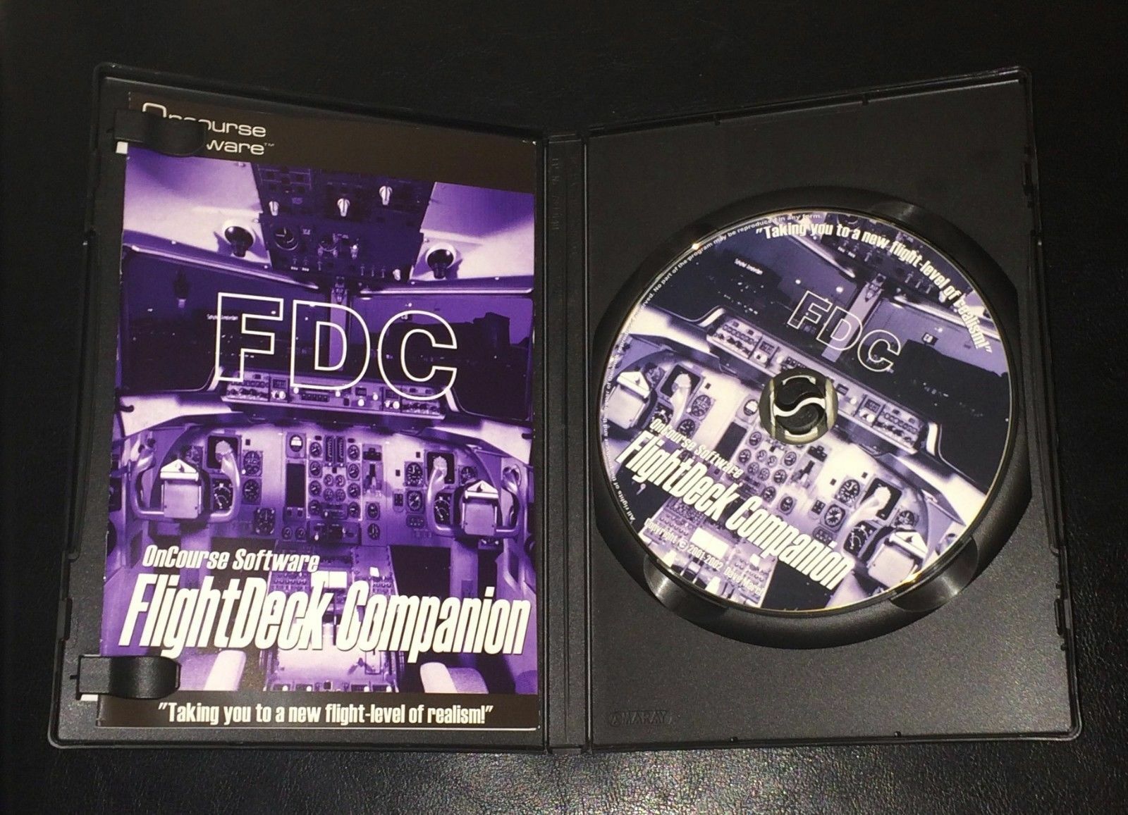 FDC Flight Deck Companion Flight Simulator 2002 + Manual PC PERFECT Disc