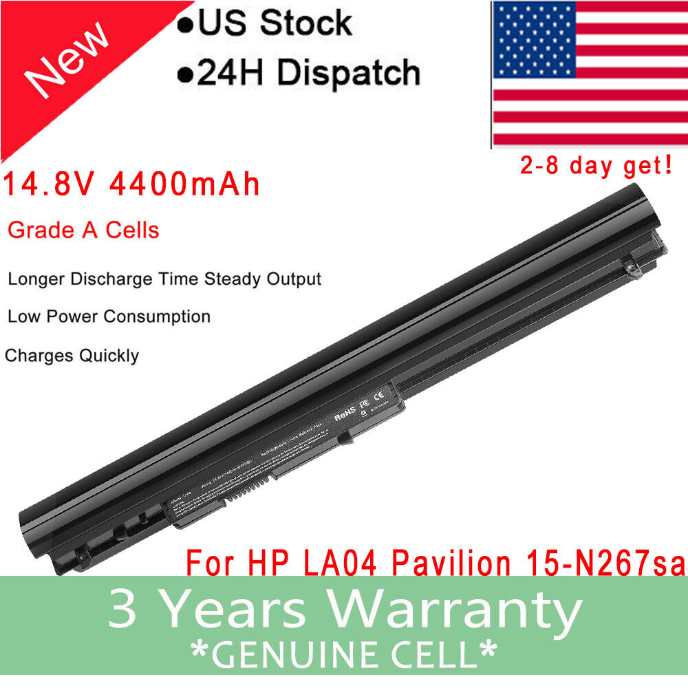 8Cells Spare 776622-001 Battery for HP LA04 LA03 LA03DF Laptop Black Battery 